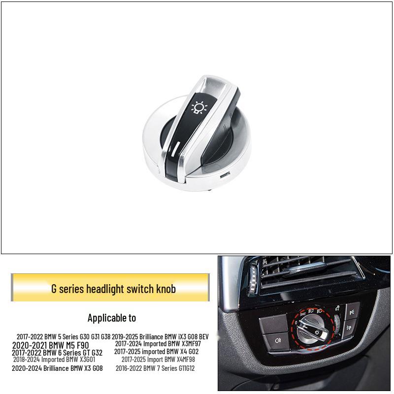 BMW 7 Series Headlight Switch Cover & Light Control Knob for G11/G12