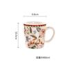 French Ceramic Plates Exquisite Flower Pattern Steak Cake Dishes Household Fruit Plates Household Noodle Bowls Ceramic Tableware