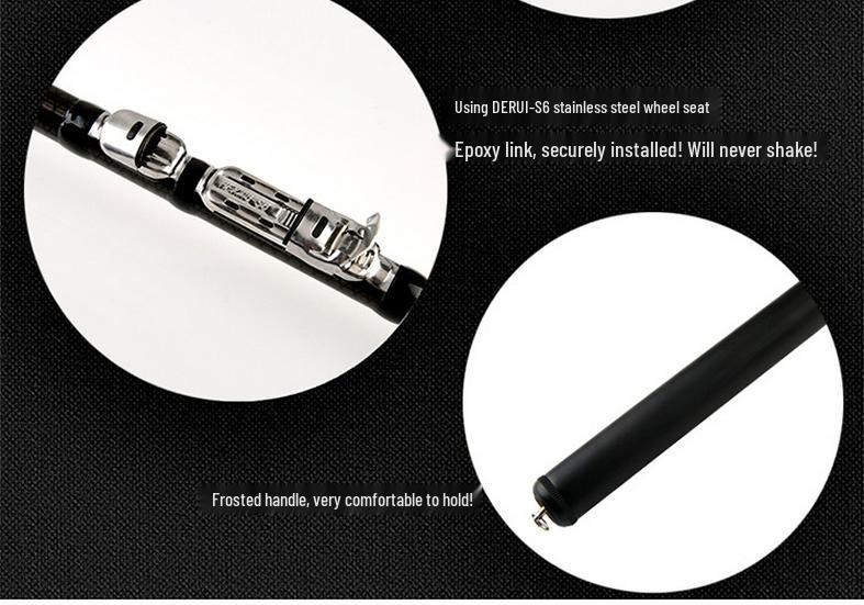 Hero Carbon Fiber Fishing Rod: Dual-Use for Hand-Held & Sea, Sizes 2.7m To 6.3m