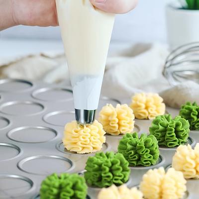 Premium Stainless Steel Piping Tip #853 - 1pc, Medium 8-Tooth Flower Nozzle for Cake Decorating, DIY Baking Tools