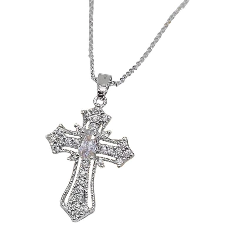 Stylish Crosses Pendant Charm Necklace Resistant to Tarnish Jewelry Accessory for Personalize Expression and Faith