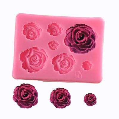 Rose Flowers Silicone Mold Cake Chocolate Mold Wedding Cake Decorating Tools Fondant Cake Mold