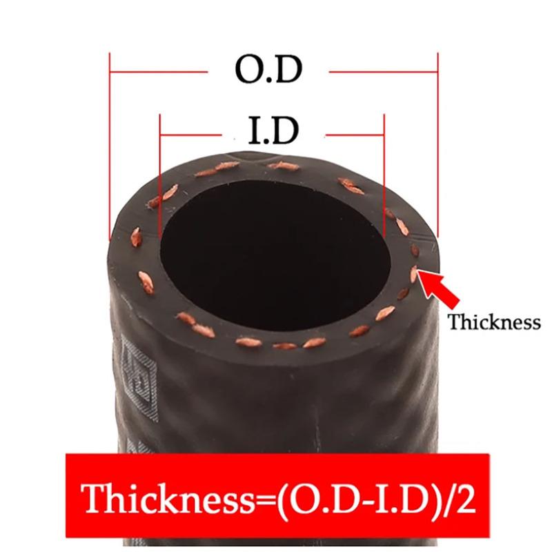 1M Benzin Diesel Ölbeständiger Gummi Schlauch NBR Flexibel Hochdruck Automobil Kraftstoffeinspritzung Rohr Innendurchmesser 4-25mm Kraftstoffleitung