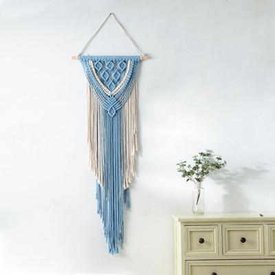 Handmade Woven Macrame Macrame Wall Hanging, Boho Macrame Wall Decor Tassel Bohemian Wall Art Decor for Bedroom Living Room Bathroom Nursery