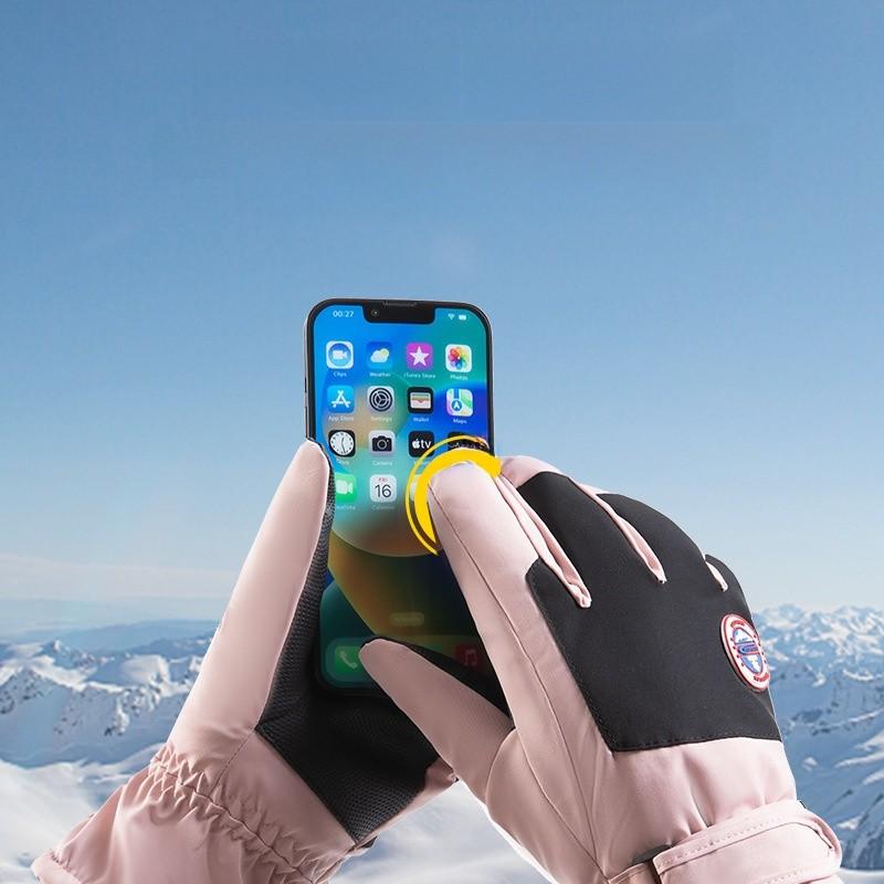 Snow Ski Gloves Women Men Touchscreen Waterproof Windproof Thick Oxford Fabric For Winter Outdoor Sports