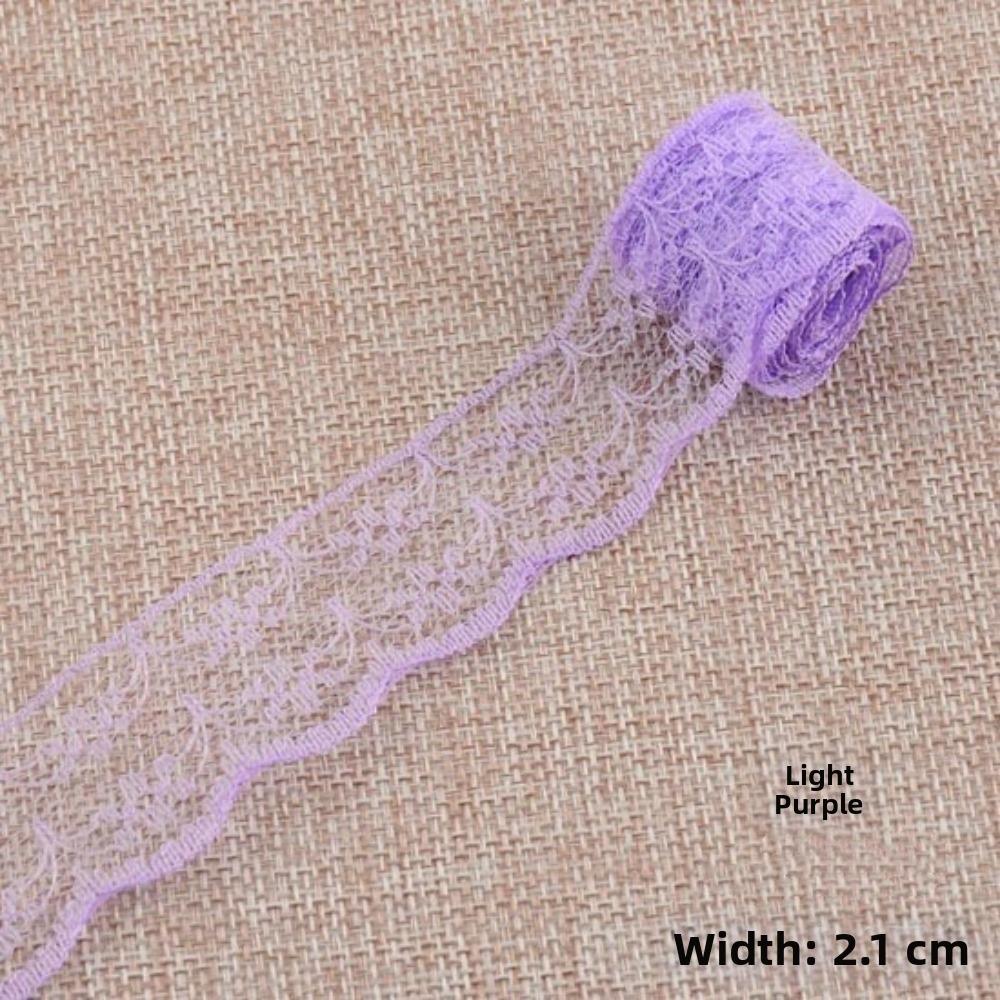 10 Meters Roll Lace Ribbon Non-Stretch Embroidered Net Trim New Unilateral Lace Trim  Decoration
