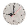 Vintage Round Wood Table Desk Wall Analog Clock for Living Room Bedroom Office (12cm)