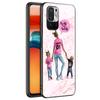 Miminko máma dívka chlapec mramorové silikonové pouzdro na telefon Xiaomi Redmi Note 11 10 9 8 Pro 11T 10T 10S 9S 8T 9 9A 9C 9T černý měkký kryt