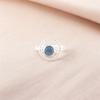 Natural London Blue Topaz Gemstone 925 Sterling Silver Handcrafted Ring Jewelry RR-54-1