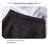 Sequined Mid-Length A-Line Skirt - 2025 Autumn/Winter Slit Hip-Hugging Style for Women