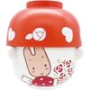 San Art Sanrio Marron Cream Mini Dinnerware Set Includes Soup Bowl and Rice Stackable for Compact Perfect As a Birthday Made In Product (10x6cm,