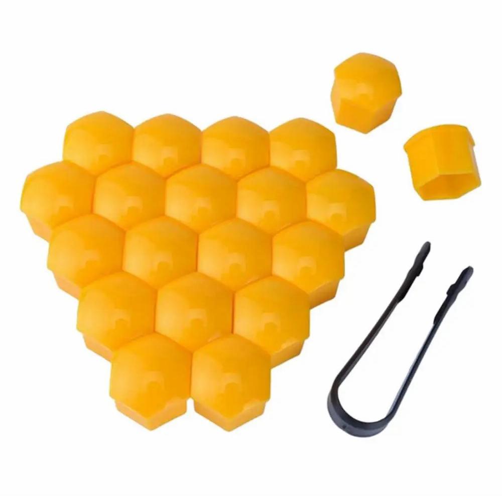 

Універсальний автомобільний аксесуар 20 шт. 21 мм кришки для колісних гайок, болтів, захисні кришки для шин, гвинтовий ковпачок для маточини Yellow