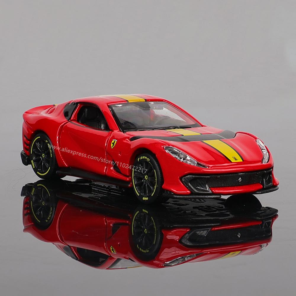 Bburago 1:64 véritables modèles de voiture Ferrari SP1 812 COMPETIZIONE ENZO F40 F12TDF SF90 série jouets cadeau de Noël pour garçon enfants