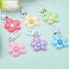 1PC Flower Keychain Decoration Plastic Gift DIY Design Pendant Creativity Lobster Buckle Party Keychain Marker