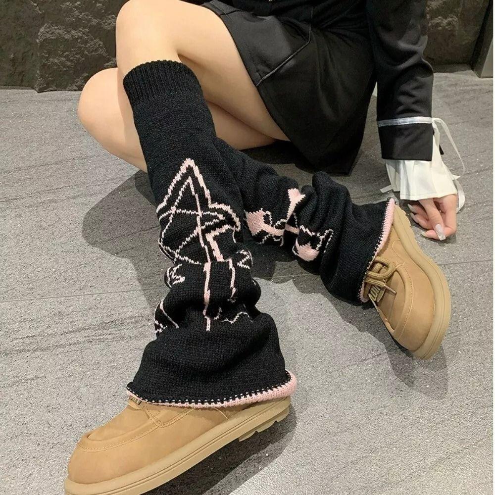 Sweet Cool Knitted Wide Leg Hosiery Lolita Calf Sleeves Fashion Leg Warmers