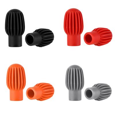 2 Pcs Drumstick Practice Tips Silicone Drum Stick Sleeve Caps Protective Mute Cover Cap Musical Instrument Accessories