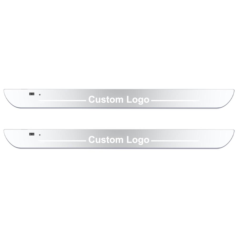 [Customized] Car Door Illuminated Sill Light Logo Projector Lamp USB Power Moving LED Welcome Pedal Car Scuff Plate Pedal Light
