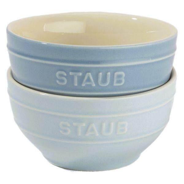 Staub 12cm Macaron Bowl Set - Blue / Pink / Green (2pcs)