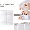 1/4 Mother'S Day Carnation Shower Curtain Set, Shower Curtain With Hooks, Non-Slip Carpet, Toilet U-Shaped Mat, Toilet Seatcover