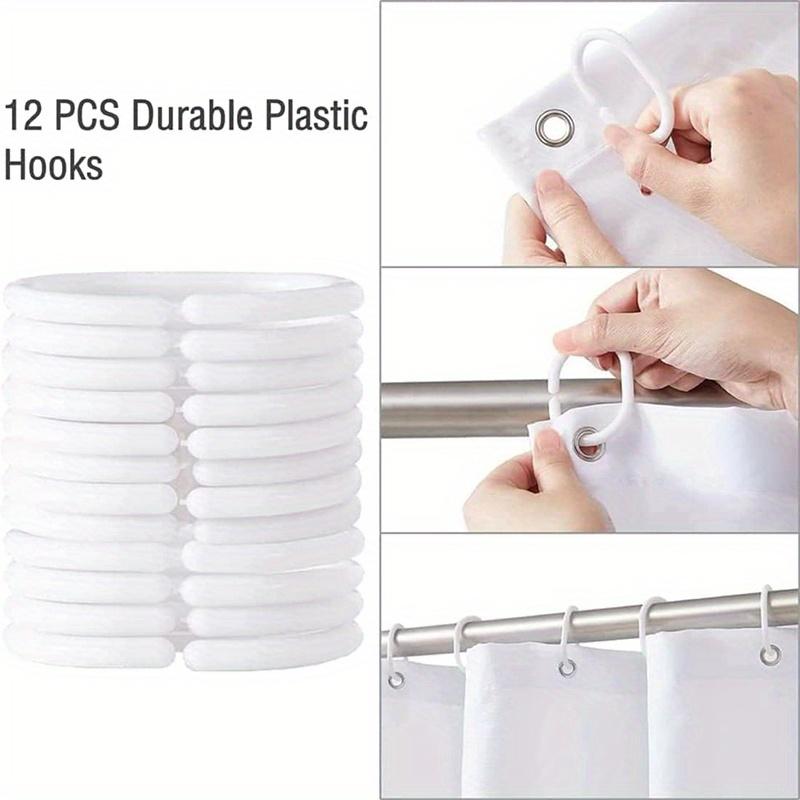 1/4 Mother'S Day Carnation Shower Curtain Set, Shower Curtain With Hooks, Non-Slip Carpet, Toilet U-Shaped Mat, Toilet Seatcover