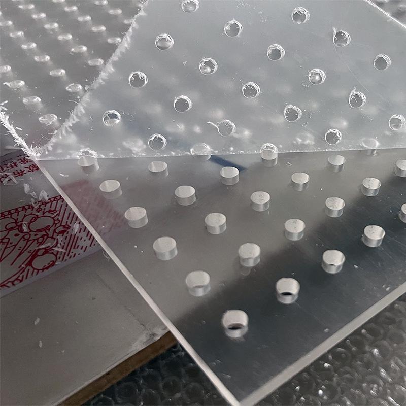 Transparent Acrylic Aquarium Lid with Hole-Patterned Mesh Support Board for Fish Tank and Balcony Mat