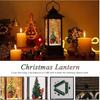 Christmas Decorations Home Lighted Christmas Snow Globe Christmas Lanterns Water Lanterns Glittering with Music USB and Battery Operated Singing Snow