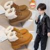 Children's Cotton Shoes Boys 2025 New Winter Velvet Children's Martin Thickened Short Boots Warm Boots Snow