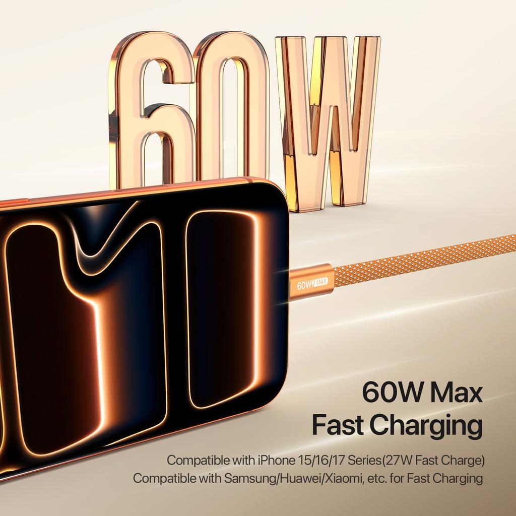 60W Type-C To Type-C 1m DUX DUCIS AUTO Series 60W Type-C To Type-C 1m Aluminum-Alloy Magnetic Coiled Cable