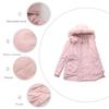 2025 Women's European & American Mid-Length Winter Cotton Parka with Large Fur Collar