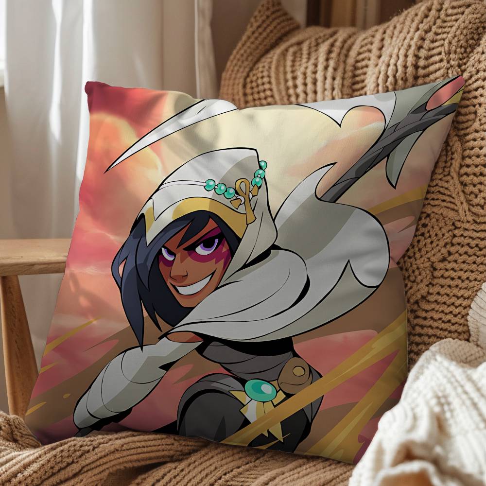 game Teros Imugi Mordex Brawlhalla Pillow Case Antidustmite Pillowcase Invisible zipper silky short plush Sofa cushion cover