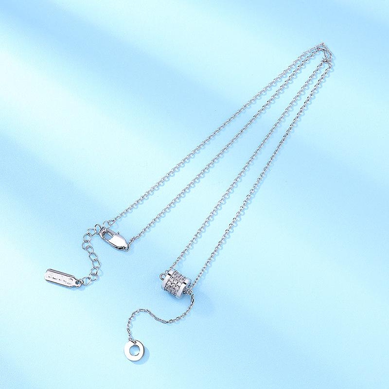 

Ожерелье из стерлингового серебра с бриллиантами и бусинами для японских женщин, простое и универсальное, легкое, роскошное дизайнерское украшение 925 Silver