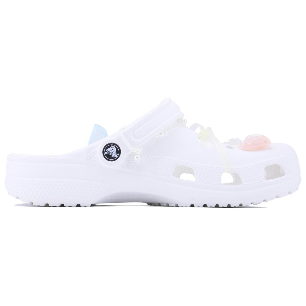 Crocs Classic clog soft ice SDS macaron colour scheme refreshing and comfortable cute fairy hole shoes for men and women white
