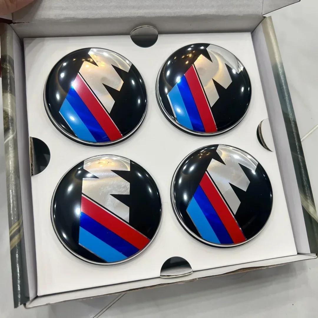 

4 шт. 56/68 мм плавающие колпаки центра колеса для BMW 50-летия – Подходят для E39 E46 E60 F10 F30 G20 X3 X5 (Автомобильные аксессуары) 56mm-4Pcs