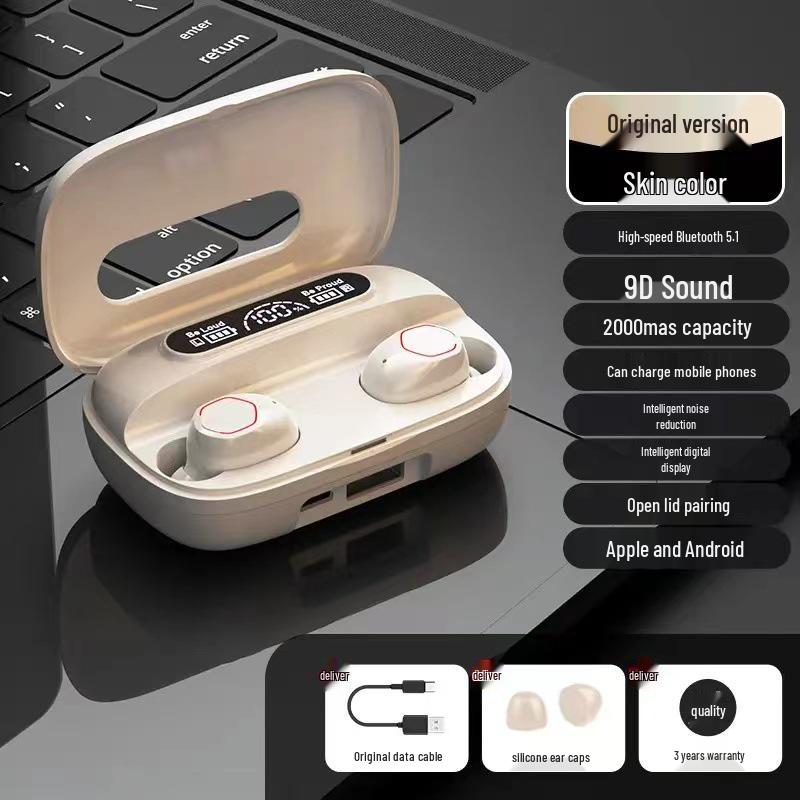 M9 Bluetooth Earphones: True Wireless, Long Battery Life, In-ear, High Sound Quality.