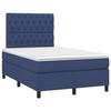 VidaXL Divan Bed with Mattress Blue 120x200 Cm Fabric - Model 3142007