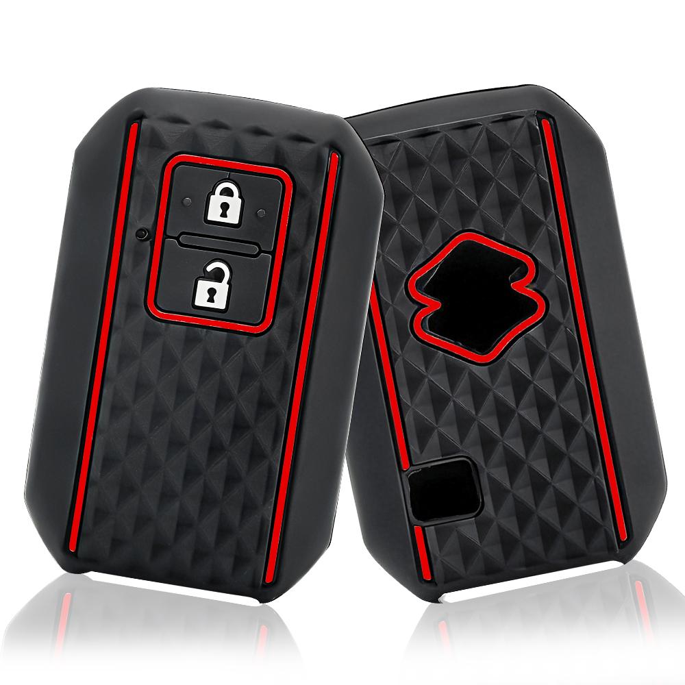 TLIN5 2026 High Quality Silicone Key Case Cover For Suzuki Swift 2017 2018 Keyless Fob Shell Skin Keyring Key Chain Holder Protector