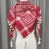 Algodón de Stock Color Rojo Verde Nuevo Palestina Yashmagh Shemagh Negro Bufanda Árabe para Hombre Keffiyeh 10 Colores