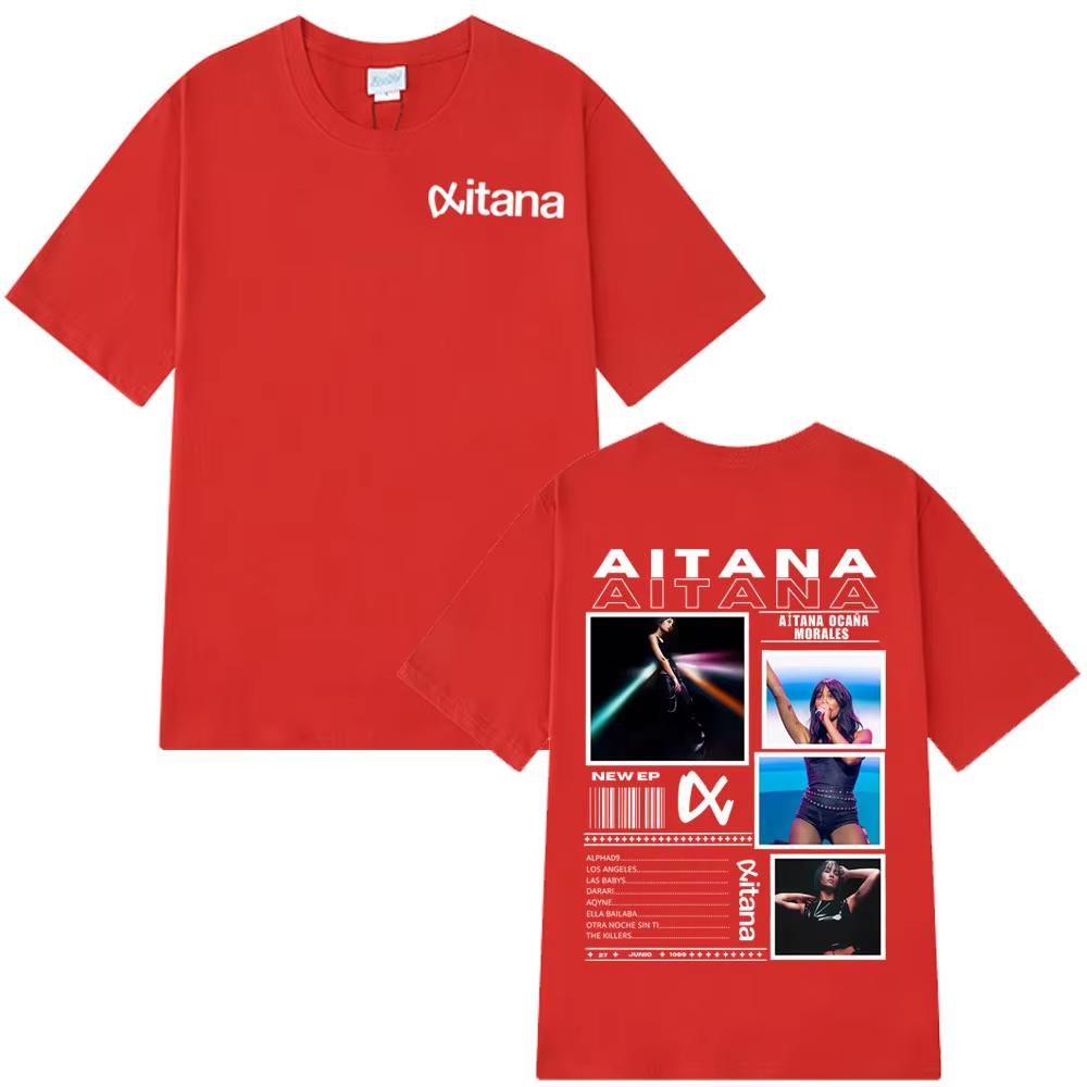 

Singer Aitanas Ocana Fashion Print T Shirt Men s Women Cotton T-Shirts Summer Short-sleeved Aesthetic Casual O Neck T-shirt Tops 4XL
