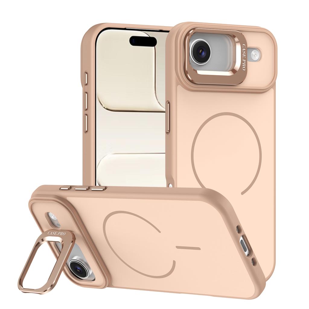 High Quality Liquid Silicone Magnetic Phone Case for iPhone 17 13 14 15 16 Pro Max Shockproof Cover Metal with Camera Frame