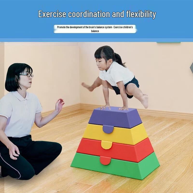 TLXT Kids 5-Layer Weighted Gymnastics Vaulting Box