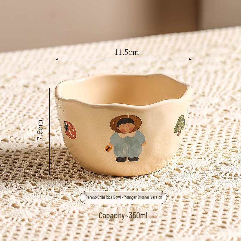 2025 Ceramic Rice Bowl: High-Appearance, Heat-Resistant, Parent-Child Tableware
