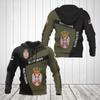 Serbian Men's Hoodie Autumn Long-sleeved Pullover Hooded Top Serbian Flag Print Oversized Men's Clothing Hoodie For Men