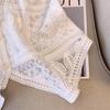 DIMANAF 2025 New Short Vest T-Shirt Women Sleeveless Buttons Knitting Lace Vest V-Neck Summer Style Basic Tops Tees Loose Clothing