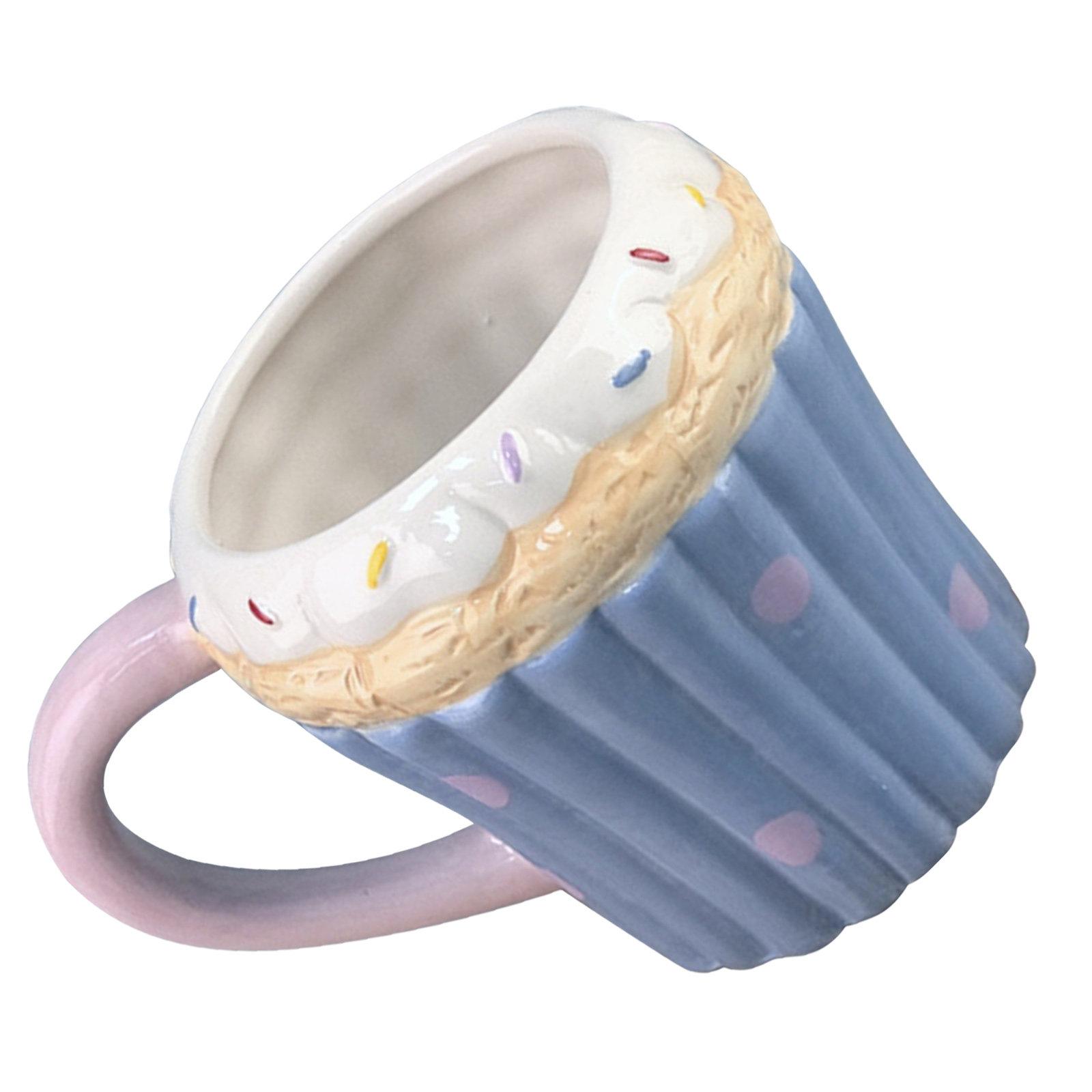 

510Ml Muffin Shaped Ceramic Coffee Mug Latte Tea Hot Chocolate Mug Creative Aesthetic Breakfast Office Home other