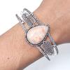Sunstone Gemstone Handmade Jewelry Cuff Bracelets 7''Adjustable