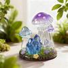 DM1285 DIY Mushroom Resin Silicone Mold Making 3D Gypsum Candle Holder Crystal Stone Molds for Home Concrete Ornaments