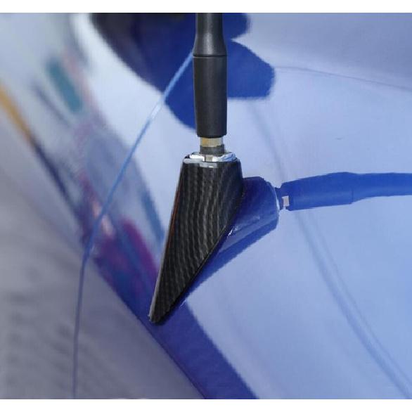 Carbon Fiber Antenna Base Moulding Decor Cover Trim For Dodge RAM 1500 2010-2017