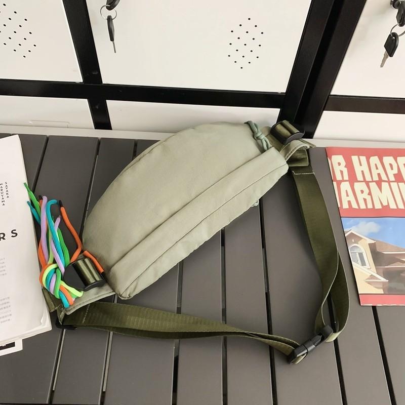 

Trendy Street Style Nylon Chest Bag High-quality Waterproof Sling Bag For Men зелений