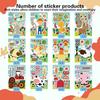 36 PCS Farm Animal Stickers Sheets, Make-a-face Sticker, Make Your Own Stickers for Kids Farm Themed Party Favors Supplies Craft Birthday Gift for