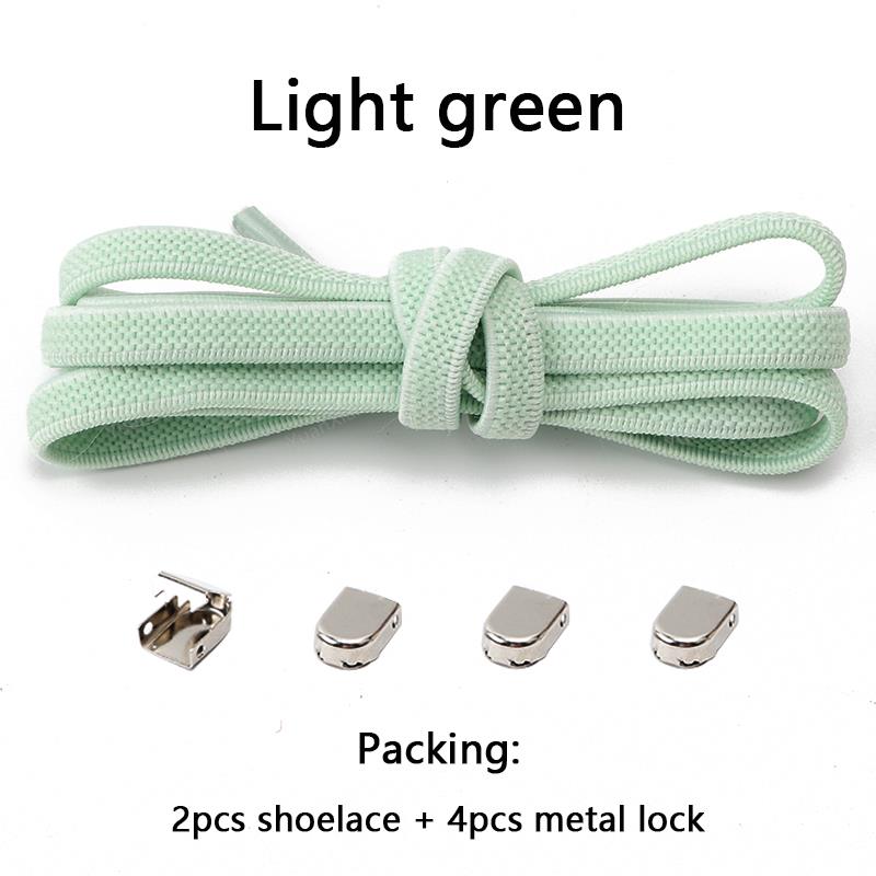 No tie Shoe laces Elastic laces Sneakers Flat Shoelaces without ties Quick Shoelace for Shoes Kids Adult One Size fits All Shoes